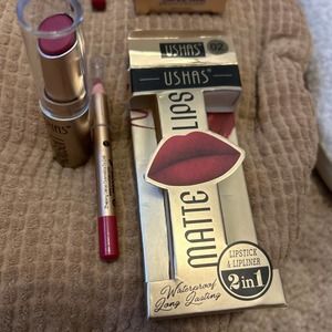 Lipstick and lip liner, 2 in 1, waterproof, long lasting color #06